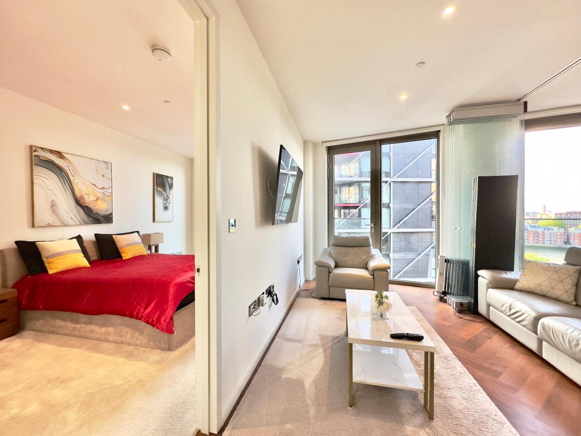 Lavish Penthouse River View Fast Wifi - Luxurylondonstays Dış mekan fotoğraf