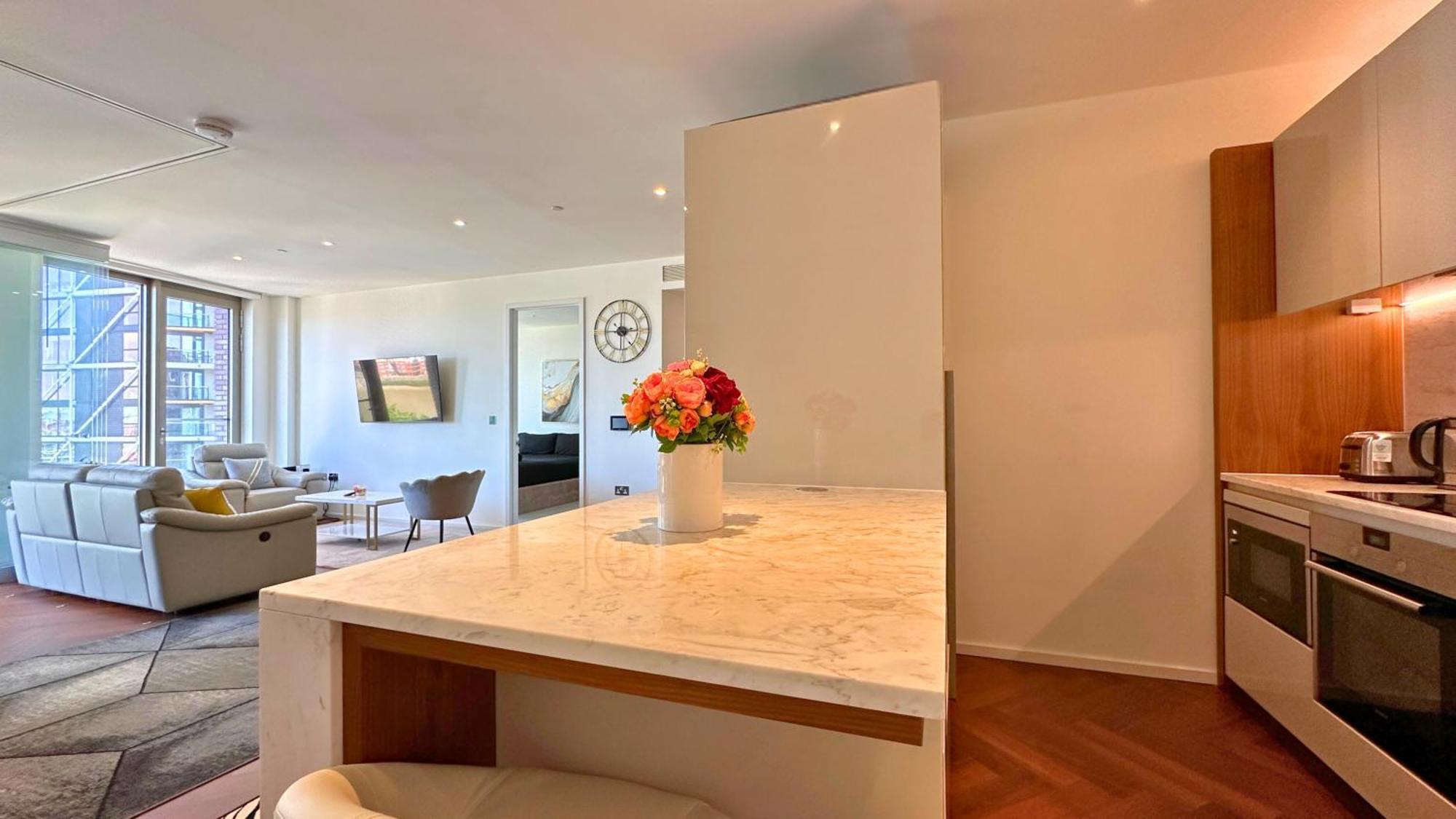 Lavish Penthouse River View Fast Wifi - Luxurylondonstays Dış mekan fotoğraf