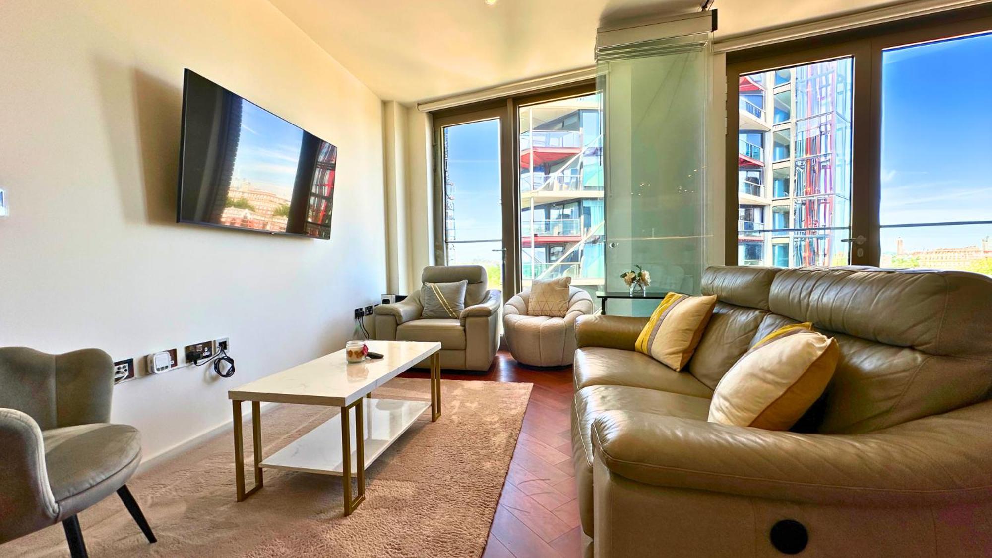 Lavish Penthouse River View Fast Wifi - Luxurylondonstays Dış mekan fotoğraf
